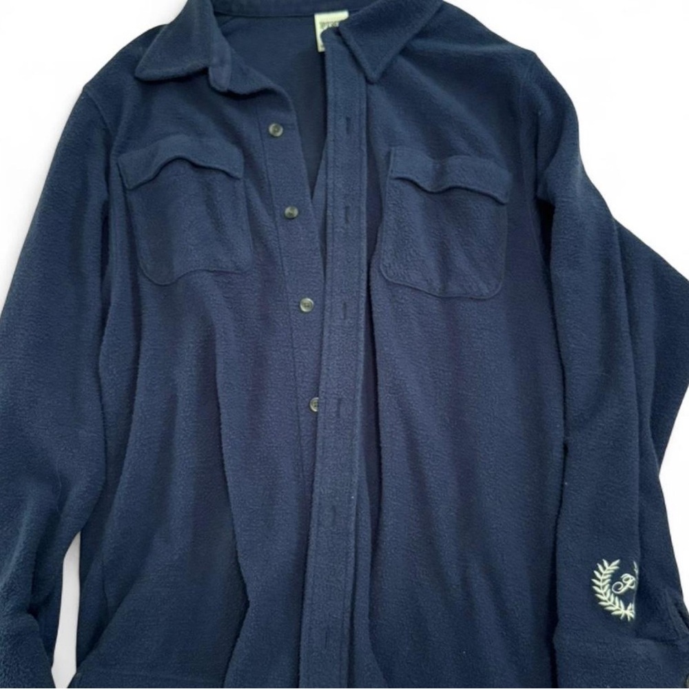 VS PINK Fleece Button Up